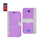 Kyocera Hydro Wave Jewelry Diamond Rhinestone Wallet Case