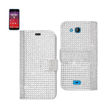 Kyocera Hydro Wave Jewelry Diamond Rhinestone Wallet Case