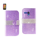 Motorola Moto G Jewelry Diamond Rhinestone Wallet Case