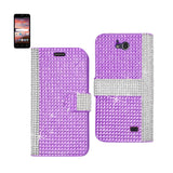 ZTE Overture 2 Jewelry Diamond Rhinestone Wallet Case