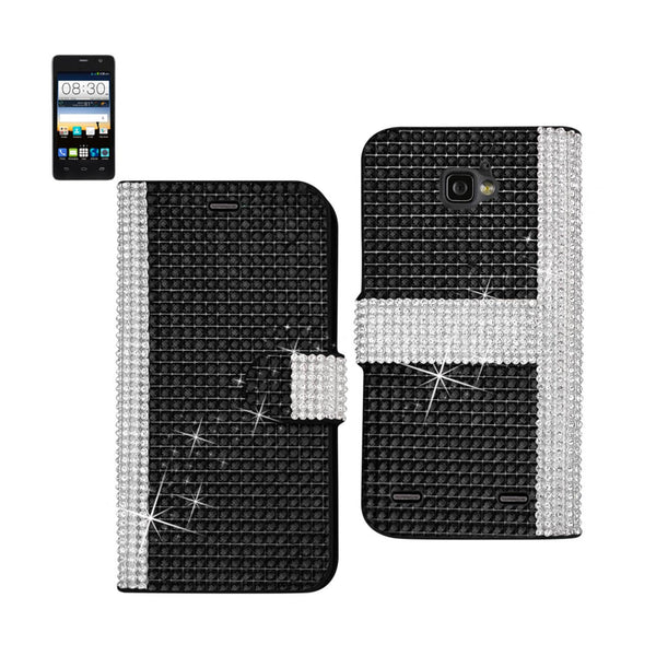 ZTE Sonata 2 Jewelry Diamond Rhinestone Wallet Case