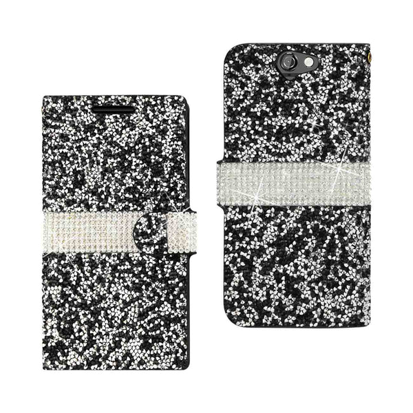 HTC One A9 Jewelry Rhinestone Wallet Case