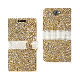 HTC One A9 Jewelry Rhinestone Wallet Case