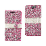 HTC One A9 Jewelry Rhinestone Wallet Case