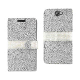 HTC One A9 Jewelry Rhinestone Wallet Case