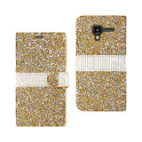 Kyocera Hydro View Jewelry Rhinestone Wallet Case