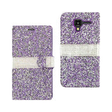 Kyocera Hydro View Jewelry Rhinestone Wallet Case