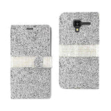 Kyocera Hydro View Jewelry Rhinestone Wallet Case