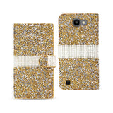 LG Spree Jewelry Rhinestone Wallet Case