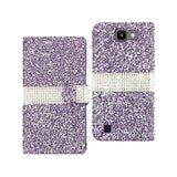 LG Spree Jewelry Rhinestone Wallet Case