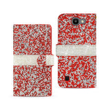 LG Spree Jewelry Rhinestone Wallet Case