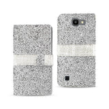 LG Spree Jewelry Rhinestone Wallet Case