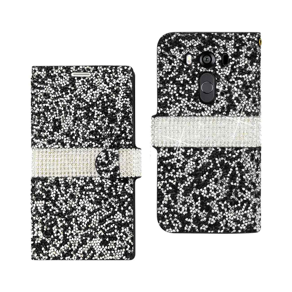 LG V10 Jewelry Rhinestone Wallet Case