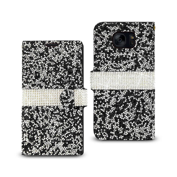 Samsung Galaxy S7 Edge Jewelry Rhinestone Wallet Case