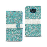 Samsung Galaxy S7 Edge Jewelry Rhinestone Wallet Case