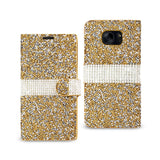 Samsung Galaxy S7 Edge Jewelry Rhinestone Wallet Case