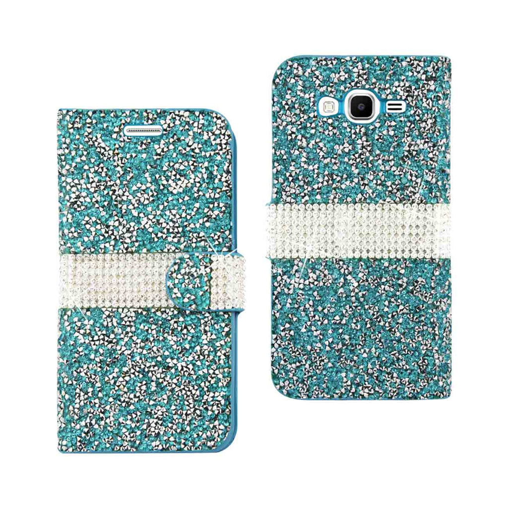 Samsung Galaxy Grand Prime Jewelry Rhinestone Wallet Case