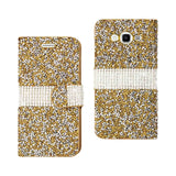 Samsung Galaxy Grand Prime Jewelry Rhinestone Wallet Case