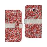 Samsung Galaxy Grand Prime Jewelry Rhinestone Wallet Case