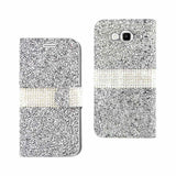 Samsung Galaxy Grand Prime Jewelry Rhinestone Wallet Case