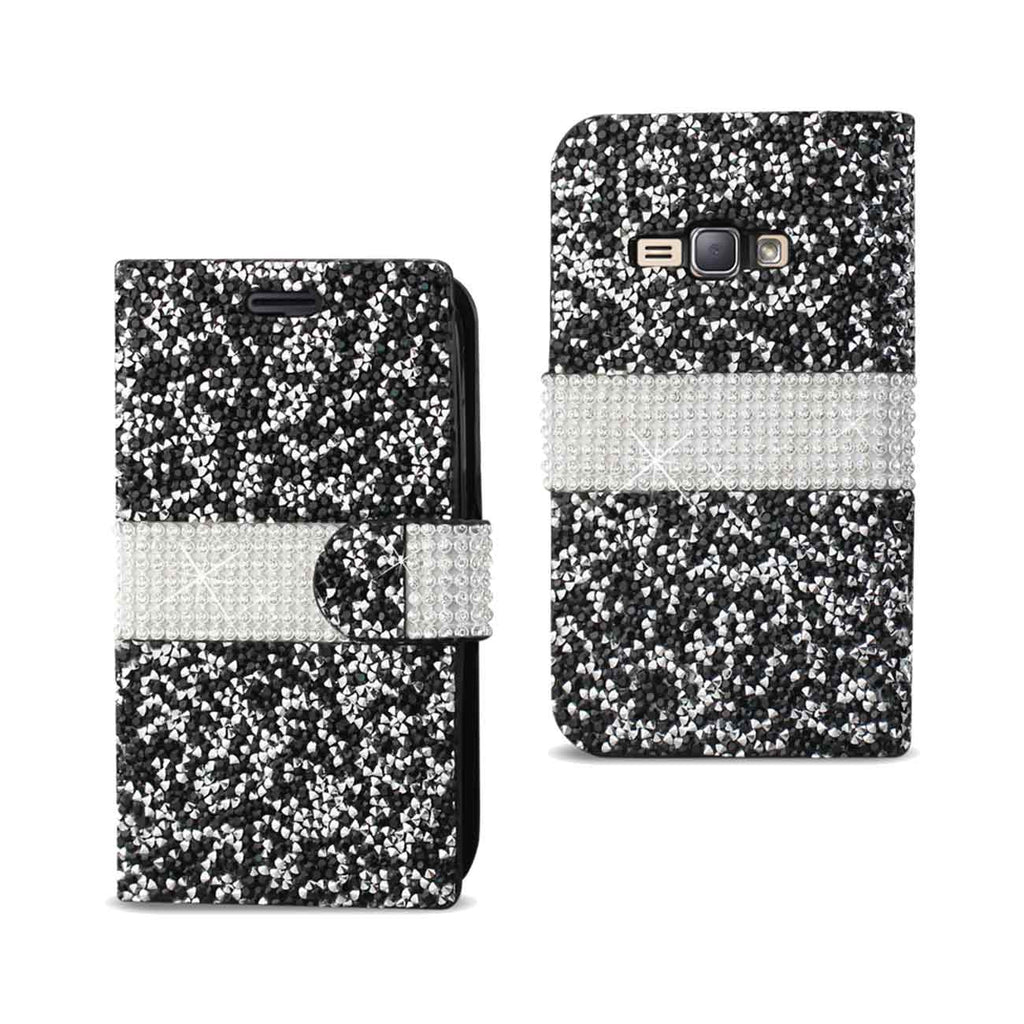 Samsung Galaxy J1 (2016) Jewelry Rhinestone Wallet Case