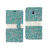 Samsung Galaxy J3 Jewelry Rhinestone Wallet Case