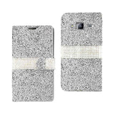 Samsung Galaxy J3 Jewelry Rhinestone Wallet Case