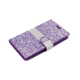  Samsung Galaxy J7 Jewelry Rhinestone Wallet Case In Purple