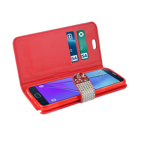 Samsung Galaxy Note 5 Jewelry Rhinestone Wallet