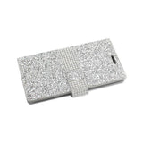  Samsung Galaxy Note 7 Jewelry Rhinestone Wallet Case In Silver