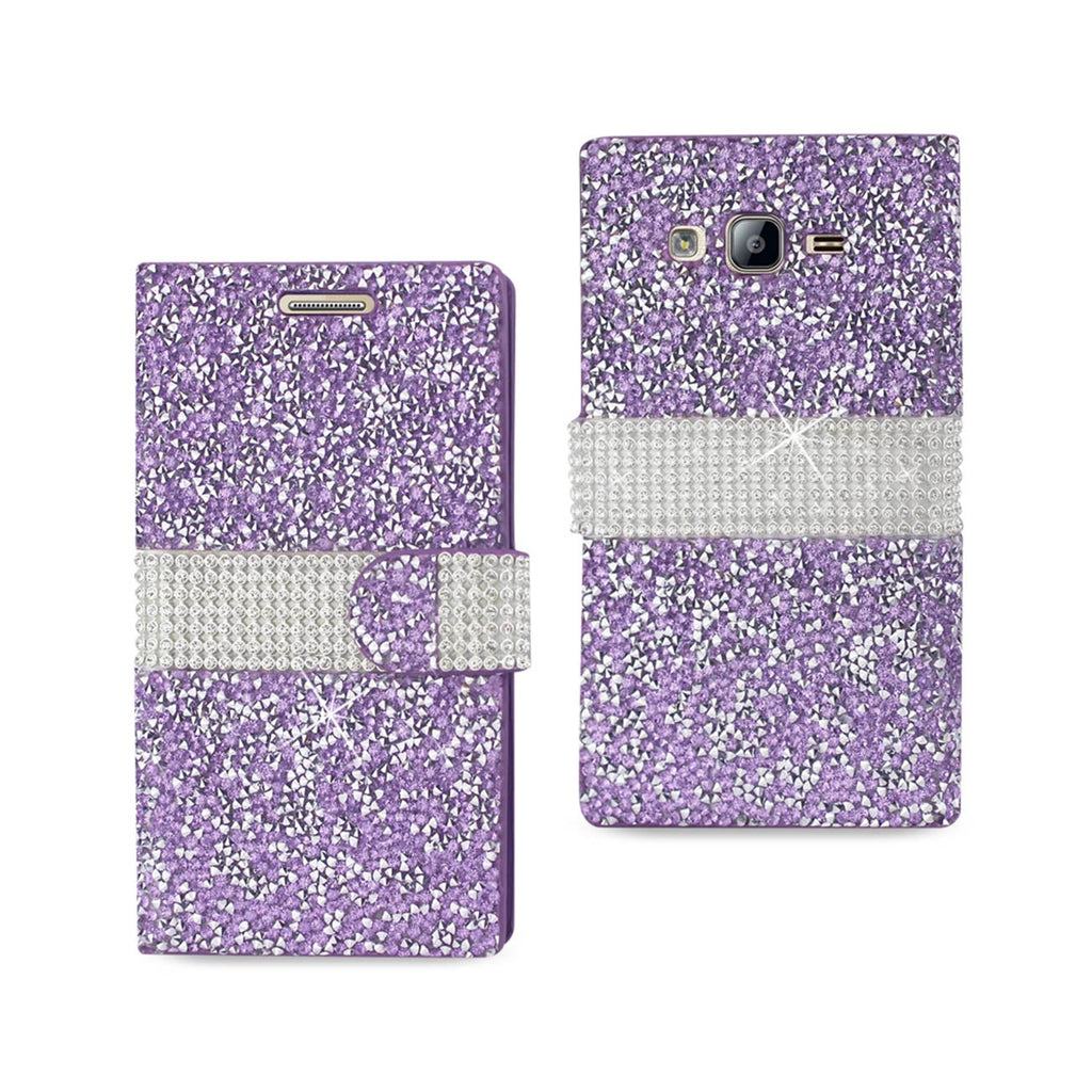 Samsung Galaxy On5/ J5 Jewelry Rhinestone Wallet Case