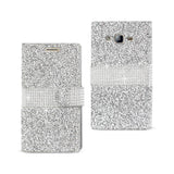 Samsung Galaxy On5/ J5 Jewelry Rhinestone Wallet Case