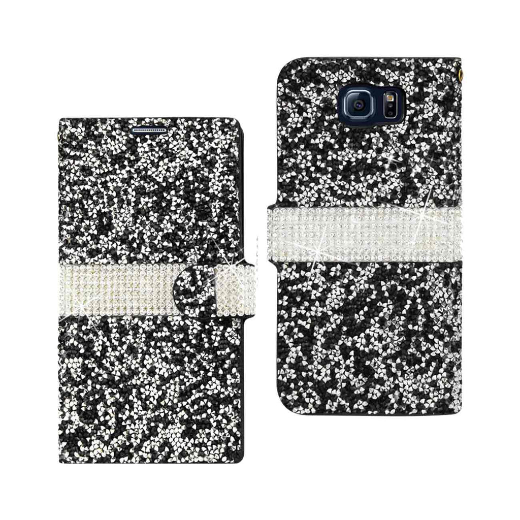 Samsung Galaxy S6 Jewelry Rhinestone Wallet Case