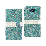 Samsung Galaxy S6 Jewelry Rhinestone Wallet Case