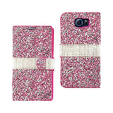 Samsung Galaxy S6 Jewelry Rhinestone Wallet Case