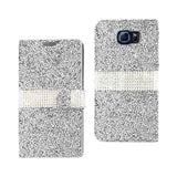 Samsung Galaxy S6 Jewelry Rhinestone Wallet Case