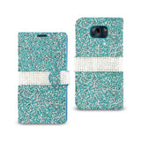 Samsung Galaxy S7 Jewelry Rhinestone Wallet Case