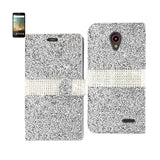 ZTE Prestige Jewelry Rhinestone Wallet Case