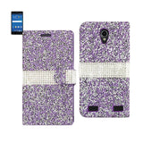 ZTE Zmax 2 Jewelry Rhinestone Wallet Case