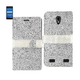 ZTE Zmax 2 Jewelry Rhinestone Wallet Case