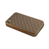  iPhone 4G Jewelry Diamond Studs Case In Beige