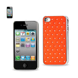 iPhone 4/4S Jewelry Diamond Studs Metal Plated Case