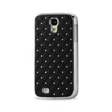  Samsung Galaxy S4 Jewelry Diamond Studs Metal Plated Case In Black