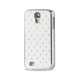  Samsung Galaxy S4 Jewelry Diamond Studs Metal Plated Case In White