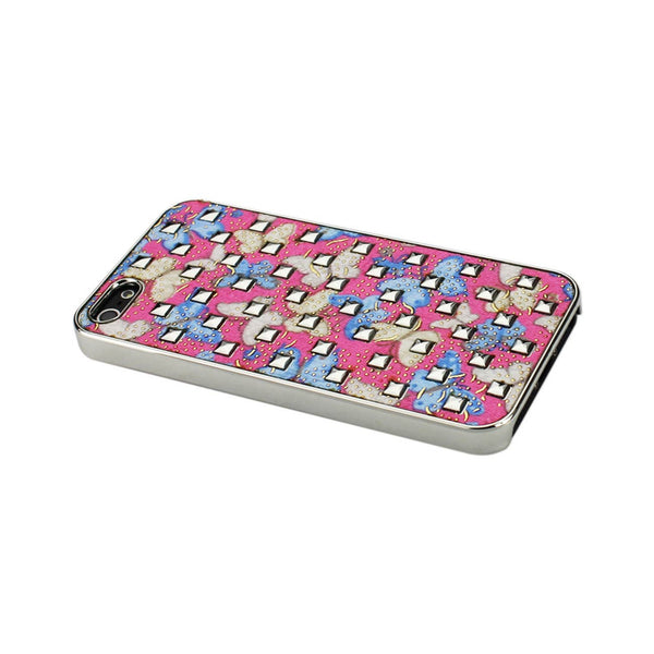 iPhone Se/ 5S/ 5Studded Plating Rivets Butterflies Design Case