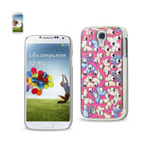 Samsung Galaxy S4 Studded Plating Rivets Butterflies Design Case