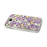  Samsung Galaxy S4 Studded Plating Rivets Butterflies Design Case In Purple