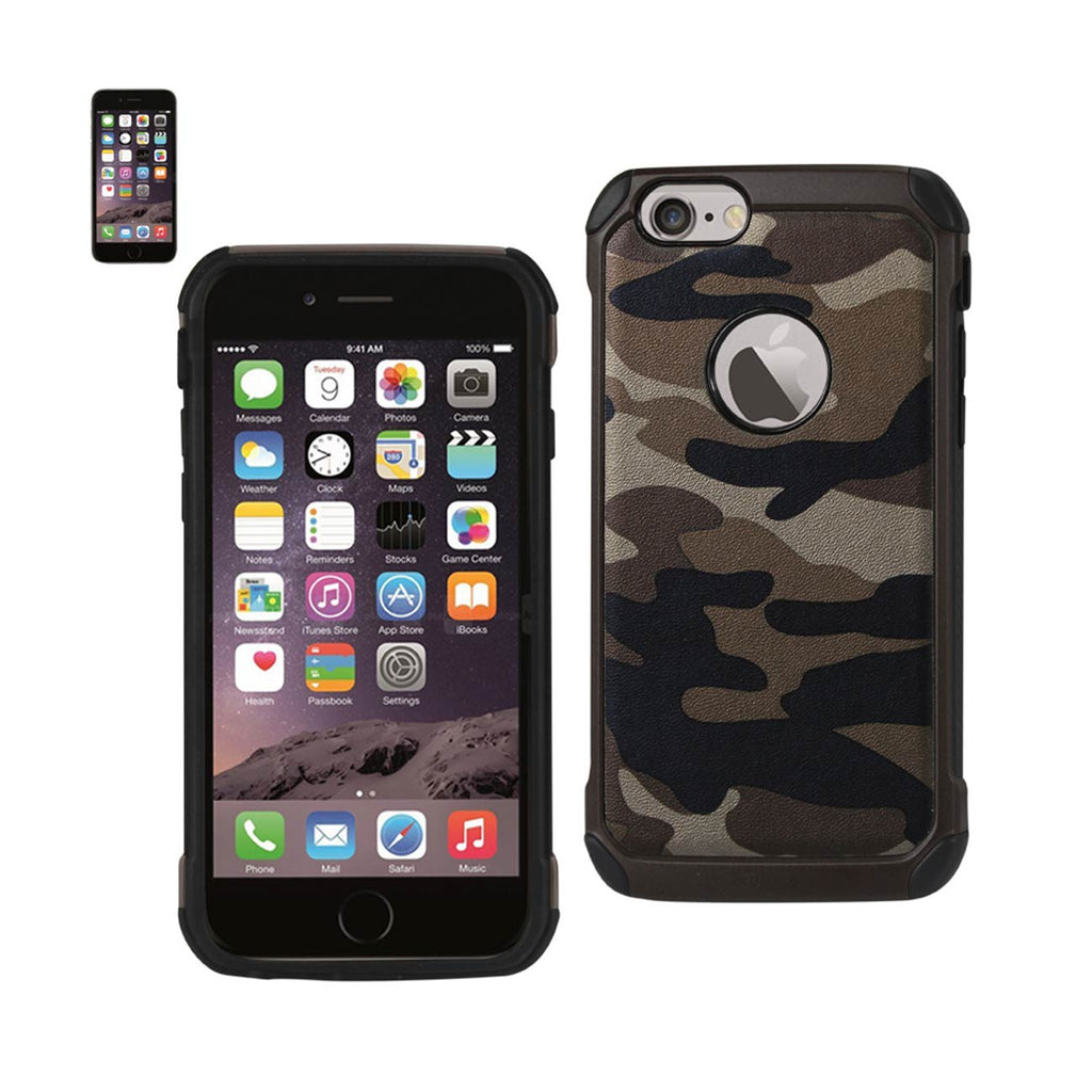 iPhone 6 Plus Hybrid Leather Camouflage Case