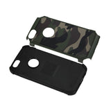  iPhone 5C Hybrid Leather Camouflage Case In Green