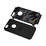  iPhone 5C Hybrid Leather Camouflage Case In Navy